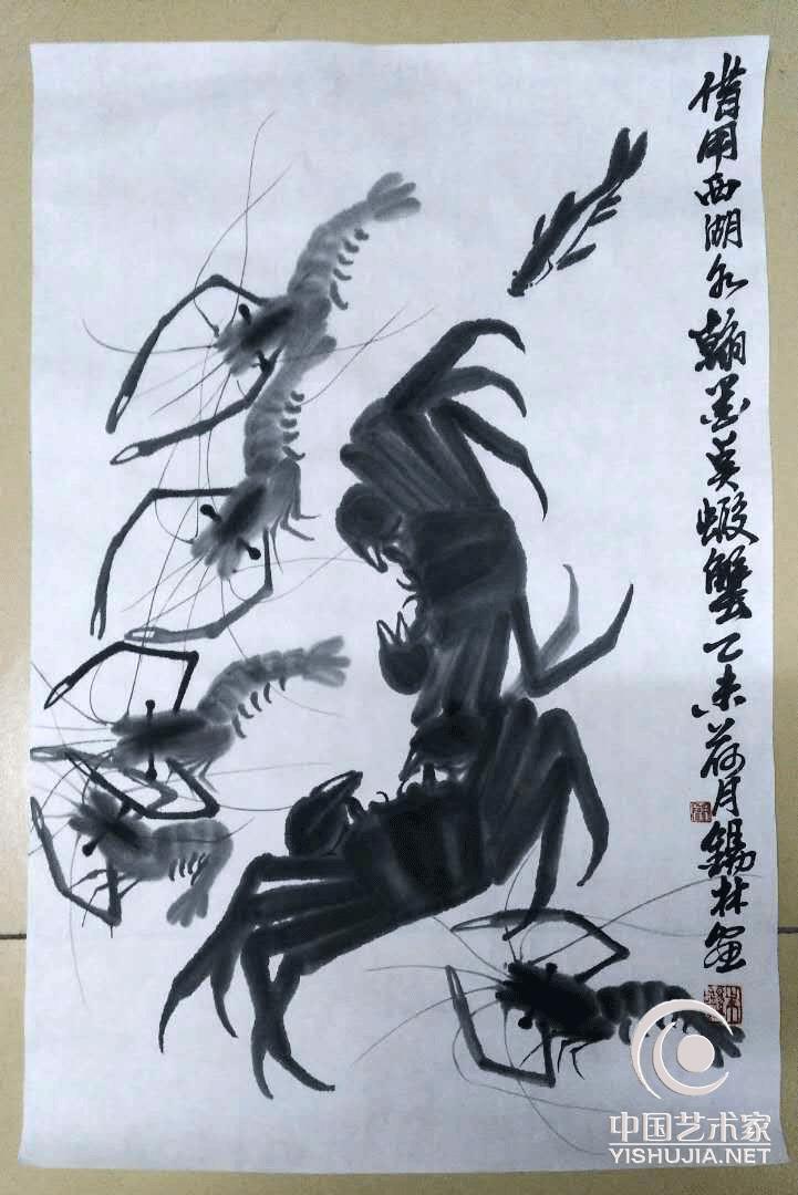 杭州书画界有两个朱锡林“大朱锡林”、“小朱锡林”一个是美院教授，一个是民间画家。