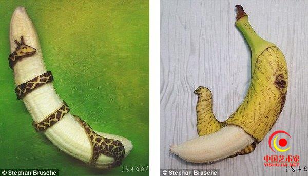 用香蕉来搞创作的艺术家