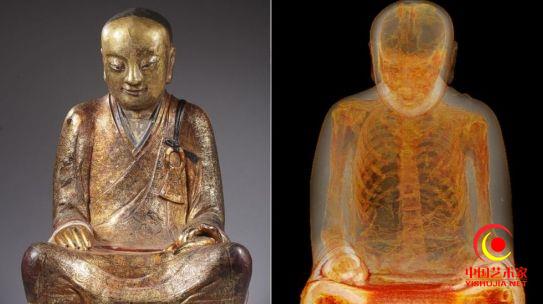 "千年佛像内藏打坐和尚"名为章六全 生活于1100年