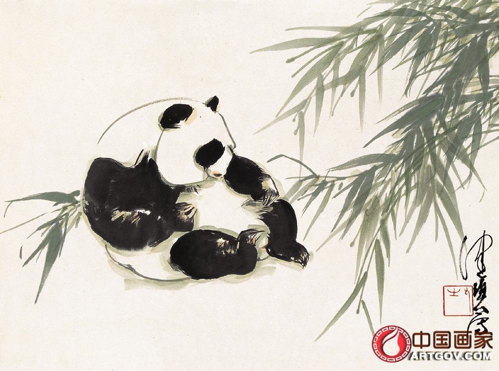 陈佩秋-熊猫