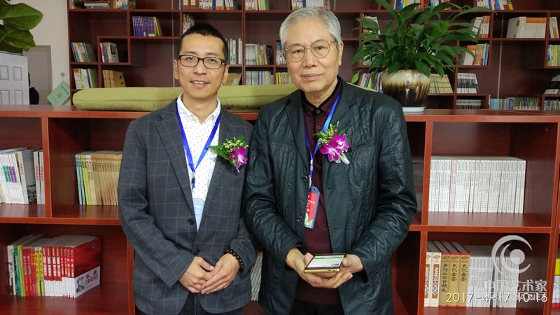 国家一级作曲海政王付林老师与国保认证中心主任韩英合影