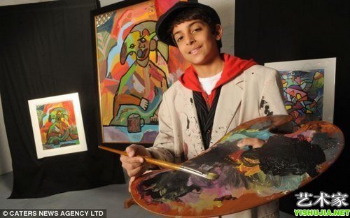 西班牙10岁神童 画风与毕加索如出一辙